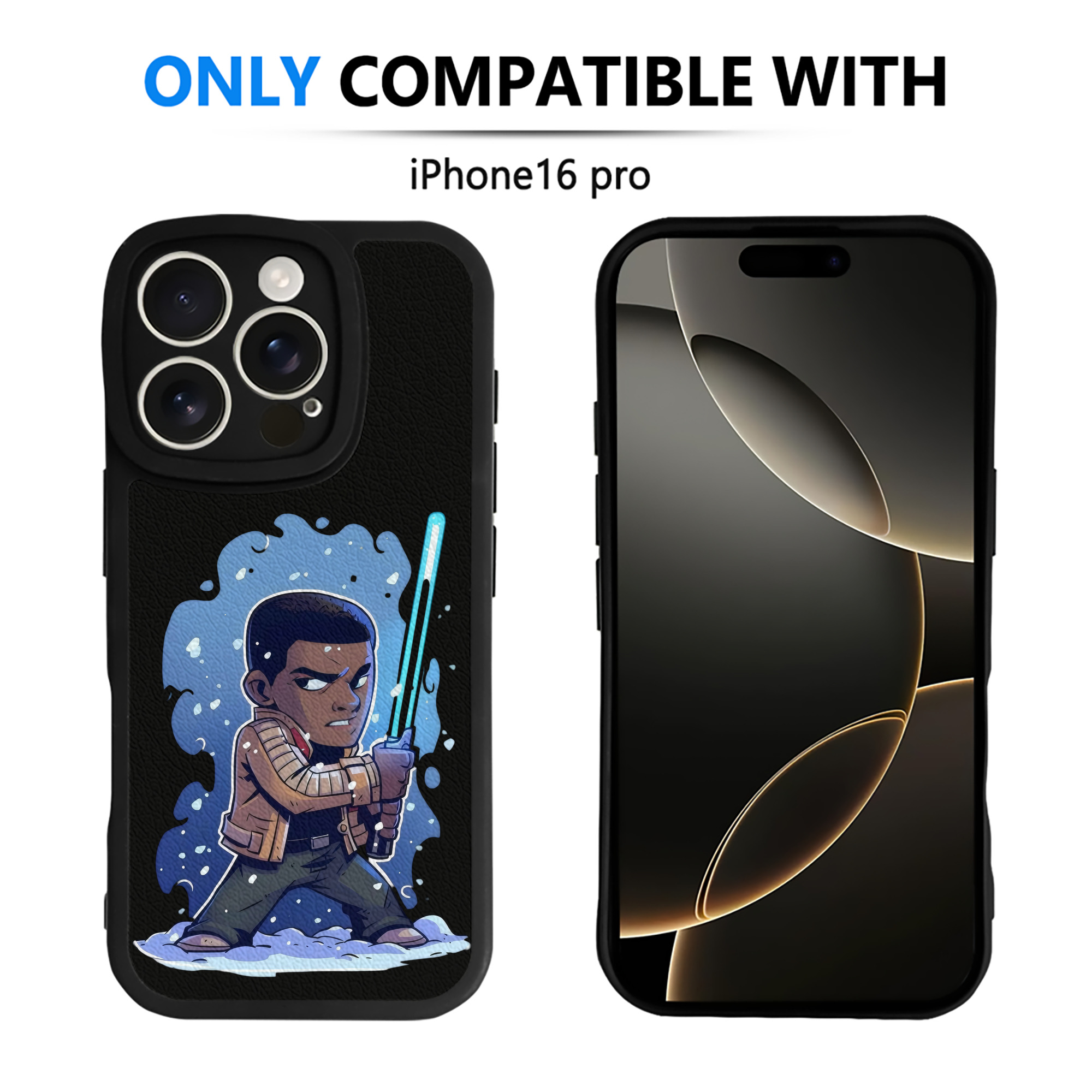 （画像用） スター・ウォーズ Star Wars 【iPhone 16シリーズ対応】シリコンスマホケース（レザー調） 材質：シリコン